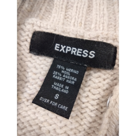 Express oatmeal flecked merino angora sweater - Picture 14 of 16